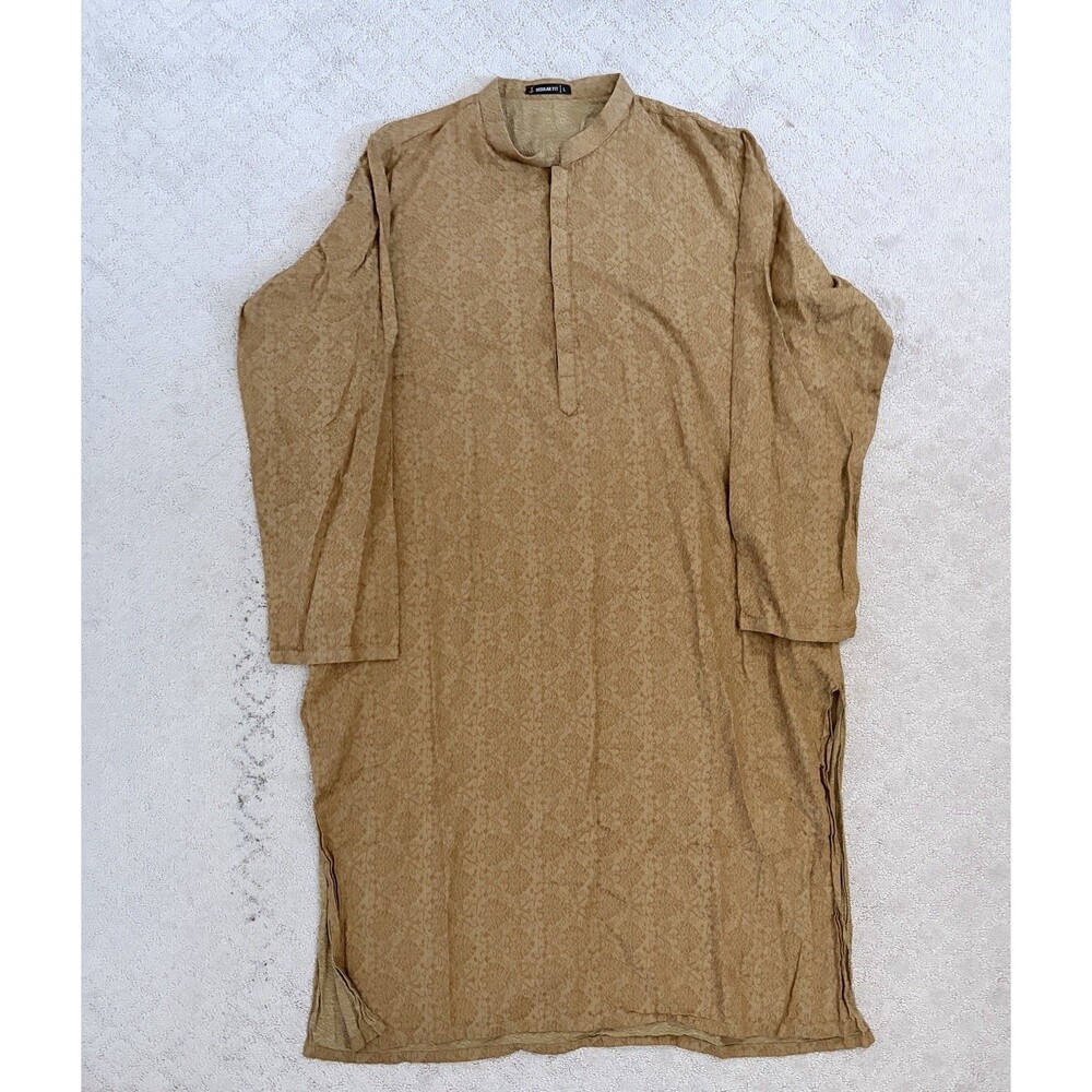 Junaid Jamshed Mens Kameez Orange Pattern